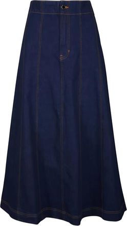 Veronica Beard Gonna midi Alix svasata - Blu