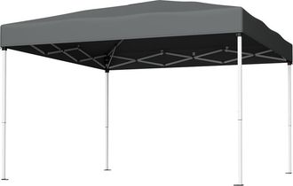 Songmics Cenador 3 x 3 m plegable de color gris