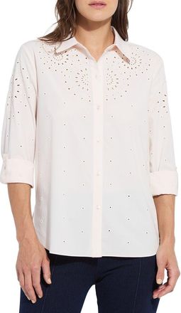 Lyss&eacute; Zelie Eyelet Embroidered Shirt