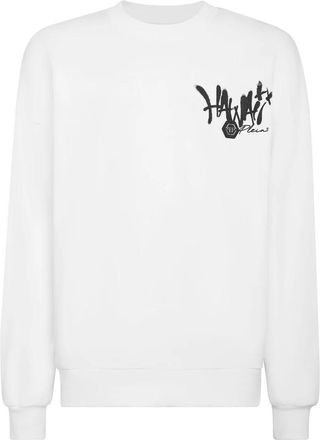 Philipp Plein Sweatshirt LS Hawaii - Heren - Sweatshirts - Wit - XL - Katoen - Hoodies & sweatvesten