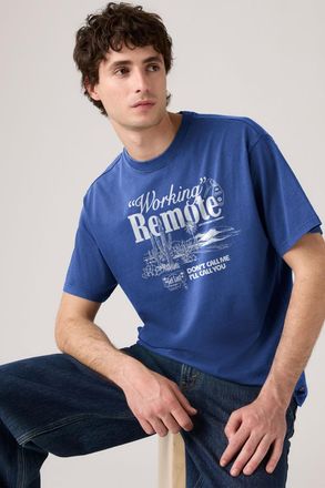 Levi's Graphic Vintage Fit Tee - Men - 2XL - Blue / Working Remote Delft