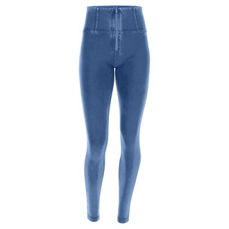 Freddy Leggings FREDDY Leggings WRUP1HC002ORG, Damen, Gr. XL, EURO, blau (light blau jeans, light blau seams), Obermaterial: 84% Baumwolle CO. 16% Elasthan E