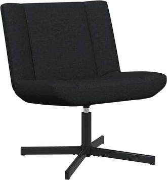 vidaXL Vidaxl - Silla Giratoria Negro 63 X 75 X 76 Cm Tela
