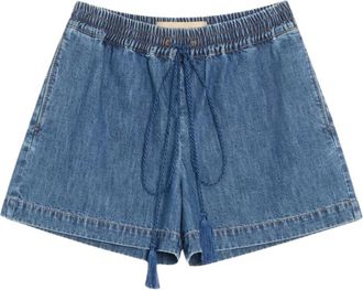 Valentino Denim Chambray Shorts - Dames - Denim shorts - Blauw - S - Denim - Korte Broeken