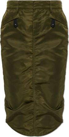Dsquared2 Rok met split - Dames - Kokerrokken - Groen - L - Rokken