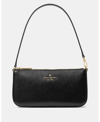 Kate Spade New York Womens Gemini Convertible Wristlet - Black Leather - One Size