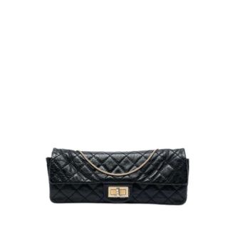 Chanel Pre-owned East West Flap - Dames - Pre-owned - Zwart - Maat: ONE Size Leer