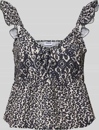 Noisy May Blusenshirt mit Square-Neck-Ausschnitt Modell AIDA in Black, Gr&ouml;&szlig;e XS