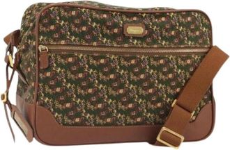 Ferragamo Pre-owned Canvas Shoulder Bag - Dames - Vintage Schoudertas - Groen - ONE Size - Vintage