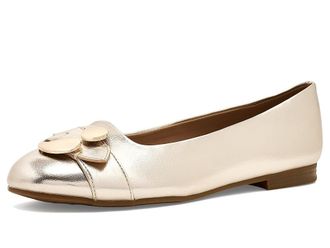 Aerosoles Paradise Womens Flat Shoes Soft Gold : 7.5 B - Medium, Faux Leather