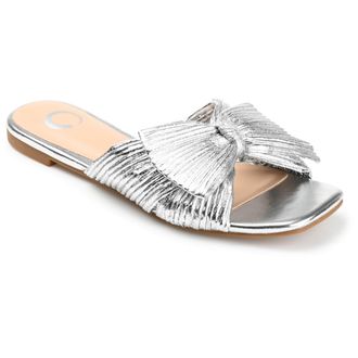 Journee Collection Women & apos;s Serlina Medium and Wide Width Flat Sandals
