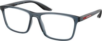 Prada PS 01Qv Optical Frame - male - Prada - Glasses - Blue - 56 MM - Accessories