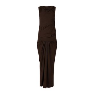 Entire studios Maxi Dresses, female, Brown, Size: XS Drape Dress
