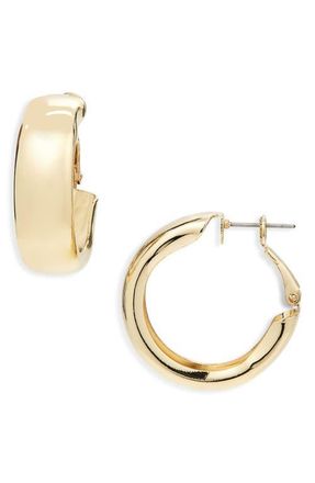 BP. Chunky Hoop Earrings in Gold at Nordstrom