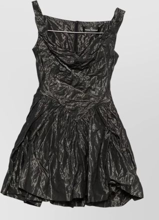 Vivienne Westwood scoop neck sleeveless dress fitted waist