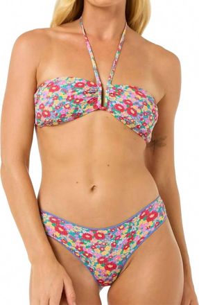 Rip Curl Womens Las Flores Bandeau Bikini Top In Multico