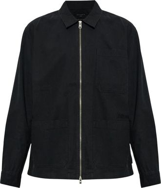 AllSaints Dolwen Jas - Heren - Zomerjassen - Zwart - L - Katoen - Jassen