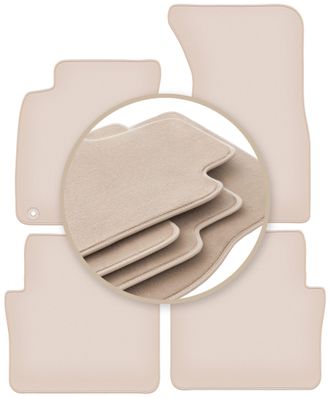 OEM Alfombrillas Beige Premium Para Audi A8 D3 Sed&aacute;n 2002-2009