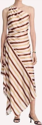 A.L.C. Lyn Dress In Peach Blossom/ Milk Chocolate