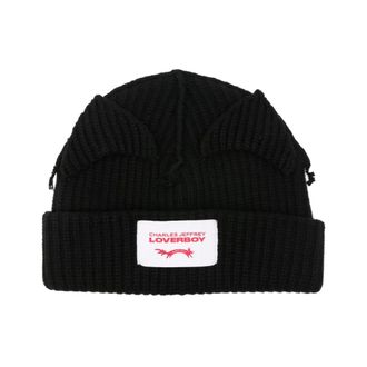 Charles Jeffrey Loverboy LOVERBOY by Charles Jeffrey, Accessories, male, Black, ONE SIZE, Black Hat Charles Jeffrey