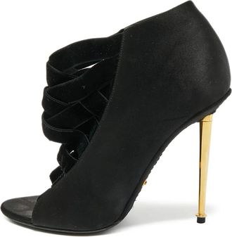 Tom Ford Stivali a punta aperta 110mm - Nero