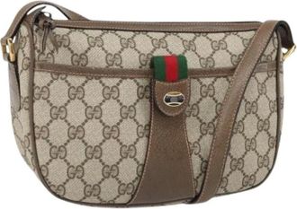 Gucci Pre-owned Plastic Cross Body Bag - Dames - Vintage Schoudertas - Beige - ONE Size - Vintage