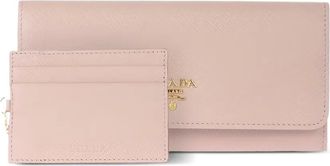 Prada Portafoglio con stampa - Rosa
