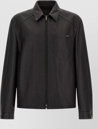 Prada leather regular-fit jacket