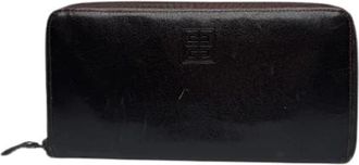 Givenchy Pre-owned Leren Portemonnee - Dames - Vintage Accessoires - Bruin - ONE Size - Leer - Vintage