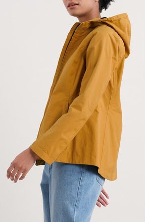 Seasalt Cornwall Waterway Hooded Waterproof Jacket in Dark Sunglow at Nordstrom Rack, Size 14 Us / 18 Uk