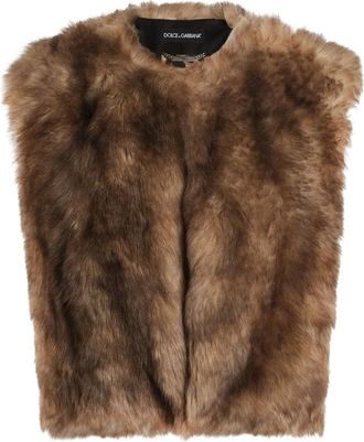 Dolce & Gabbana Fur-trimmed Gilet