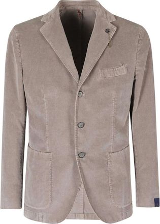 Santaniello Finto Velluto 1000R 3 Bottoni - Jackets - Hombre - Gris - XL
