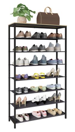 ebuy24 Estante De Zapatos Vcm Dimensiones Aprox. Al. 152 X An. 90 X T. 30 Cm Zapatos En Dise&ntilde;o De Estilo Industrial Estante Con 7 Compartimentos - Taliro (ro