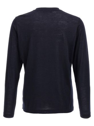 Zanone Virgin Wool T-shirt - Navy