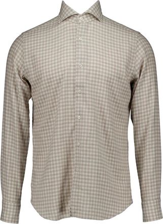 Xacus Washed Shirt - Heren - Casual Overhemden - Beige - 3XL - Katoen - Overhemden
