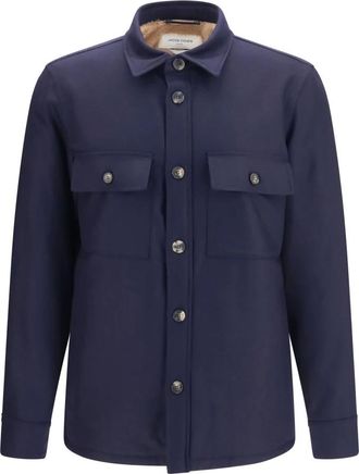 Jacob Cohen Giacca Leggera con Fodera in Pelliccia - - Jackets - Uomo - Blu - L