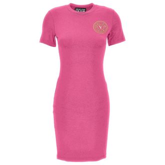 Versace Jeans Couture Jurken - Dames - Korte kleedjes - Roze - M - Kleedjes