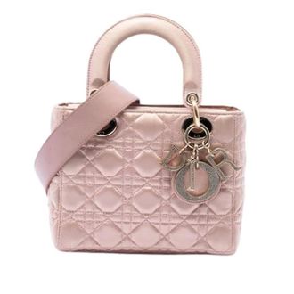 Dior Pre-owned Lady Dior - Dames - Pre-owned - Roze - Maat: ONE Size Leer