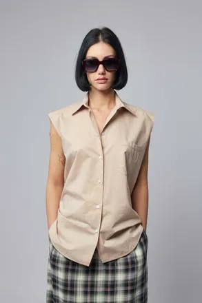 Acne Studios Sleeveless Silk Blouse