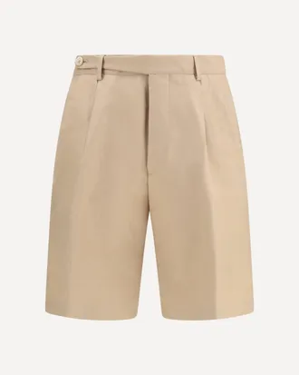 Brunello Cucinelli Cotton and linen Shorts Male 50