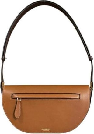 Burberry Pre-owned Vintage Schoudertas - Dames - Vintage Schoudertas - Bruin - ONE Size - Leer - Vintage