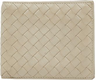 Bottega Veneta Beige Leather Wallet (Bi-Fold) (Pre-Owned)
