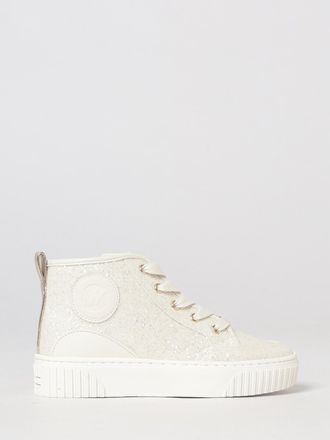Michael Kors Sneakers alte da bambina con monogramma MK ricamato e dettagli glitter