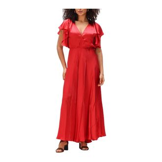 Mes Demoiselles... Cascais Maxi Jurk - Dames - Maxi kleedjes - Rood - S - Kleedjes