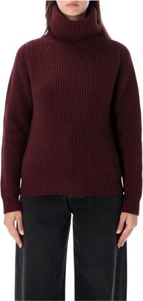 Fortela Leona High Neck - Knitwear - Mujer - Rojo - M