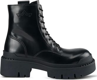 Ash 50 mm Noah combat boots met veters - Zwart