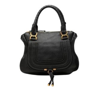 Chlo&eacute; Pre-owned Marcie Satchel - Dames - Pre-owned - Zwart - Maat: ONE Size Leer