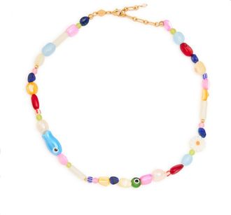 Anni Lu Anni LU Happy Beaded 18kt Gold-plated Necklace - Multicoloured - One Size
