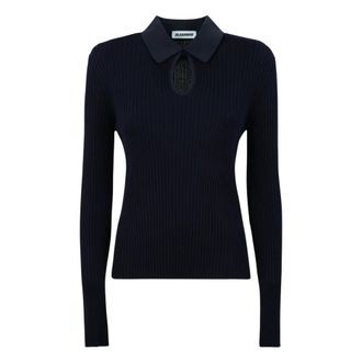 Jil Sander Dames, Tops, Blauw, Maat: 2XL