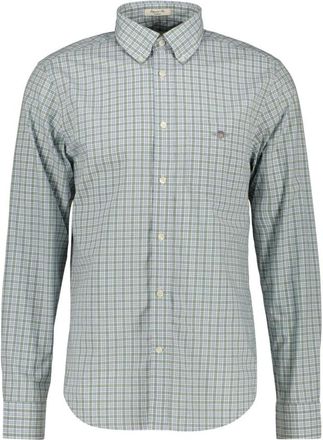 GANT Casual Shirts - Heren - Casual Overhemden - Groen - M - Overhemden